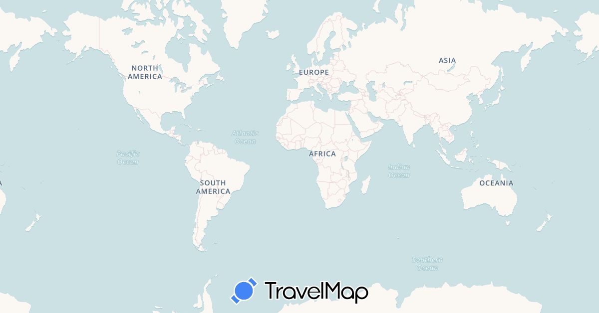 TravelMap itinerary: driving, bus, plane, cycling, train, hiking, boat, hitchhiking, motorbike, taxi, motor cycle  in United Arab Emirates, Argentina, Bolivia, Brazil, Belize, Canada, Chile, Colombia, Costa Rica, Cuba, Ecuador, Guatemala, Hong Kong, Honduras, Sri Lanka, Madagascar, Mexico, Malaysia, Namibia, Nicaragua, Panama, Peru, Philippines, El Salvador, United States, Uruguay, Vietnam, South Africa (Africa, Asia, North America, South America)